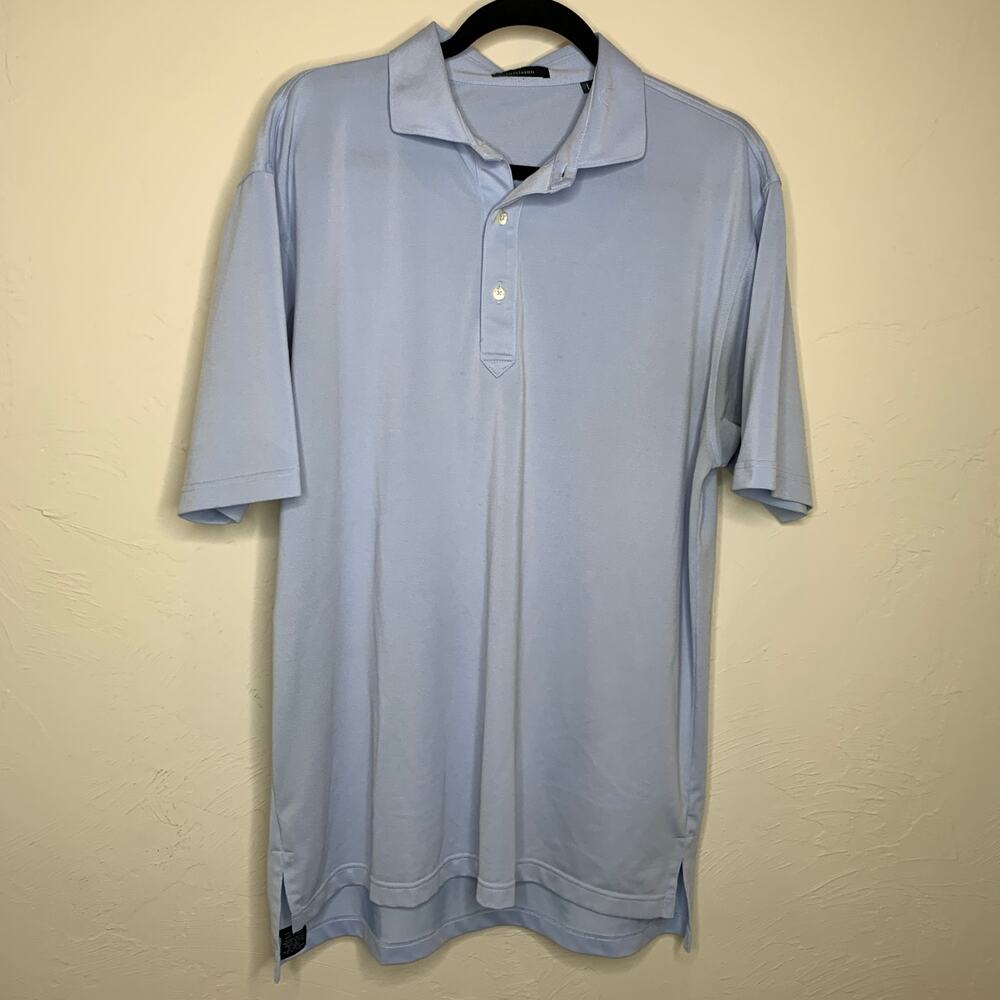 turtleson Blue Polo Shirt Sz Large